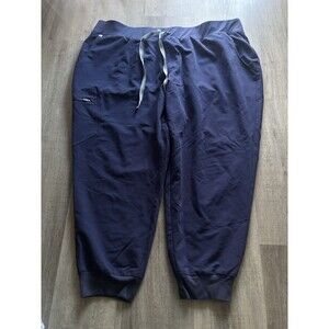 Figs Zamora Jogger Scrub Pants Women's Size 5XL Petite Navy